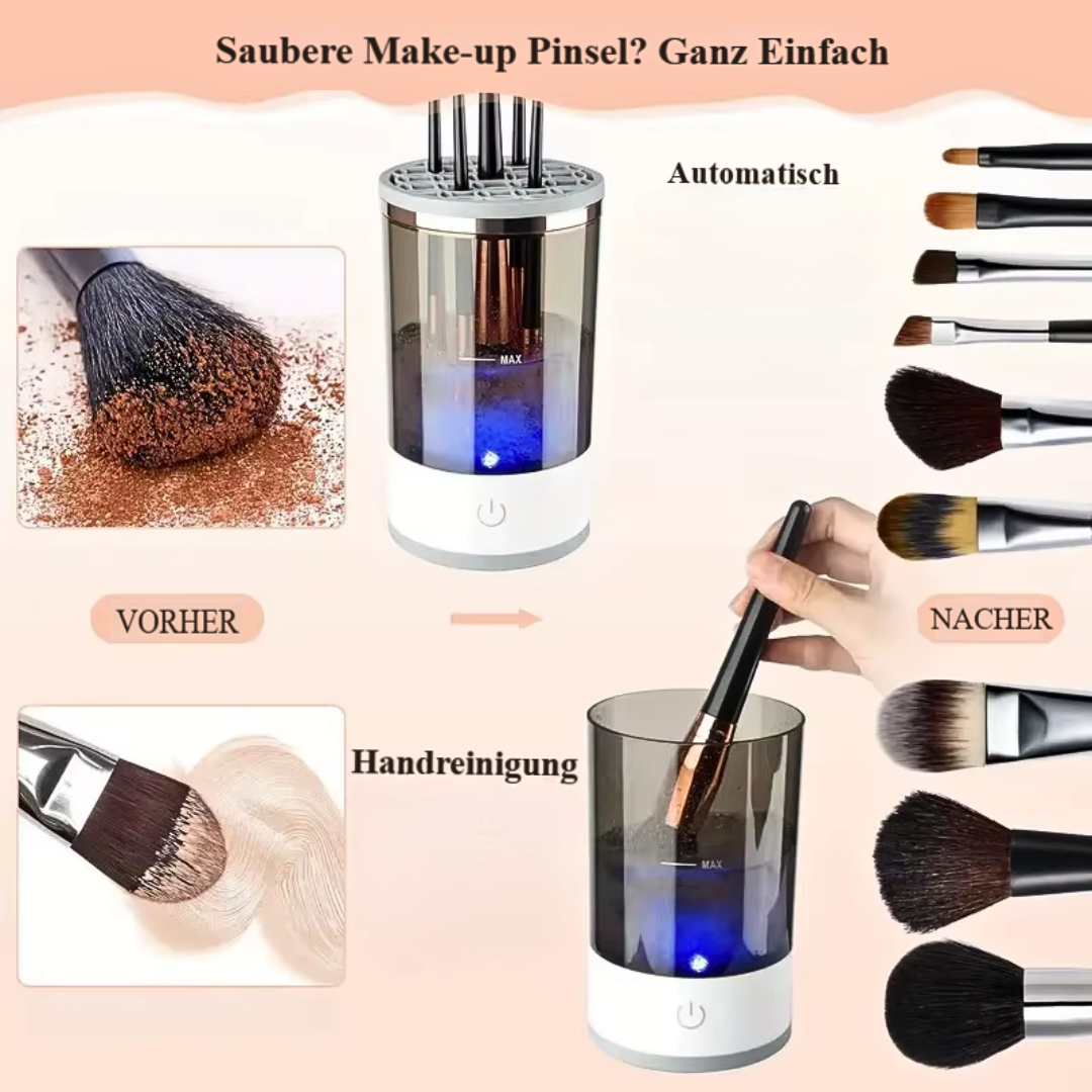 Glow Clean – Der elektrische Make-up-Pinselreiniger für strahlende Haut & saubere Tools