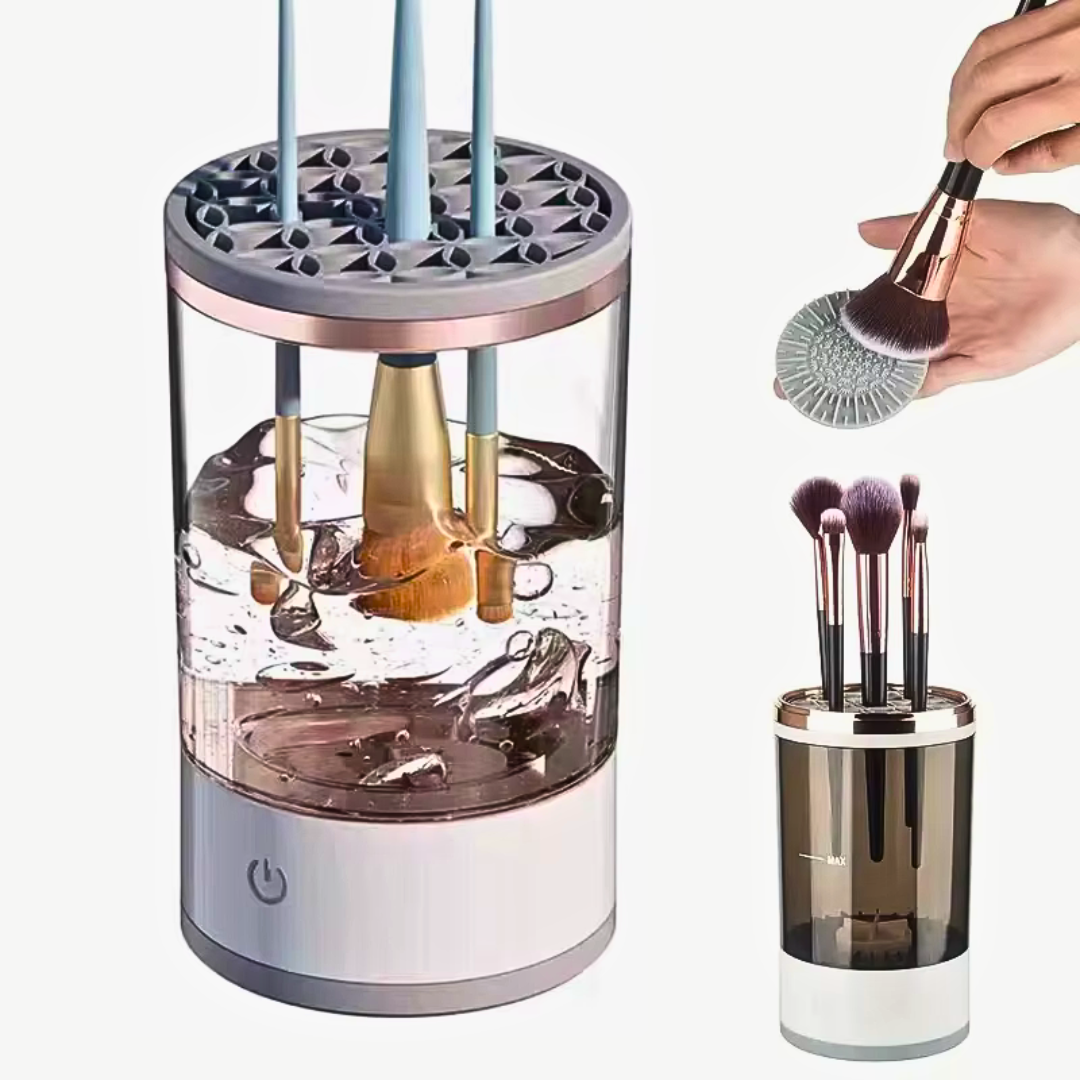 Glow Clean – Der elektrische Make-up-Pinselreiniger für strahlende Haut & saubere Tools