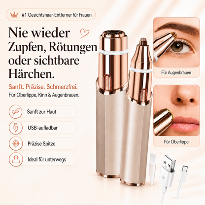 EasyTrim - Sanfte Gesichtshaarentfernung ohne Schmerzen, Rötungen oder Hautstress