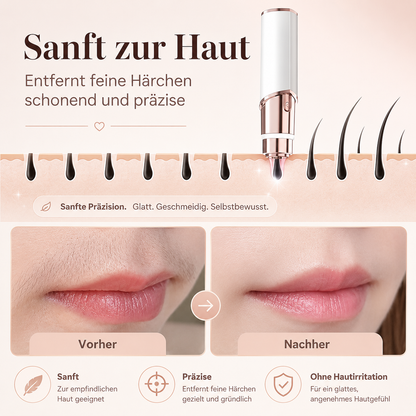 EasyTrim - Sanfte Gesichtshaarentfernung ohne Schmerzen, Rötungen oder Hautstress
