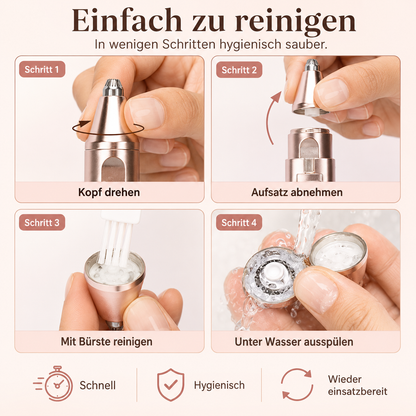 EasyTrim - Sanfte Gesichtshaarentfernung ohne Schmerzen, Rötungen oder Hautstress