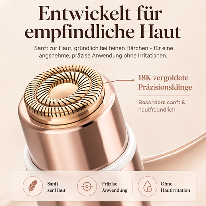EasyTrim - Sanfte Gesichtshaarentfernung ohne Schmerzen, Rötungen oder Hautstress